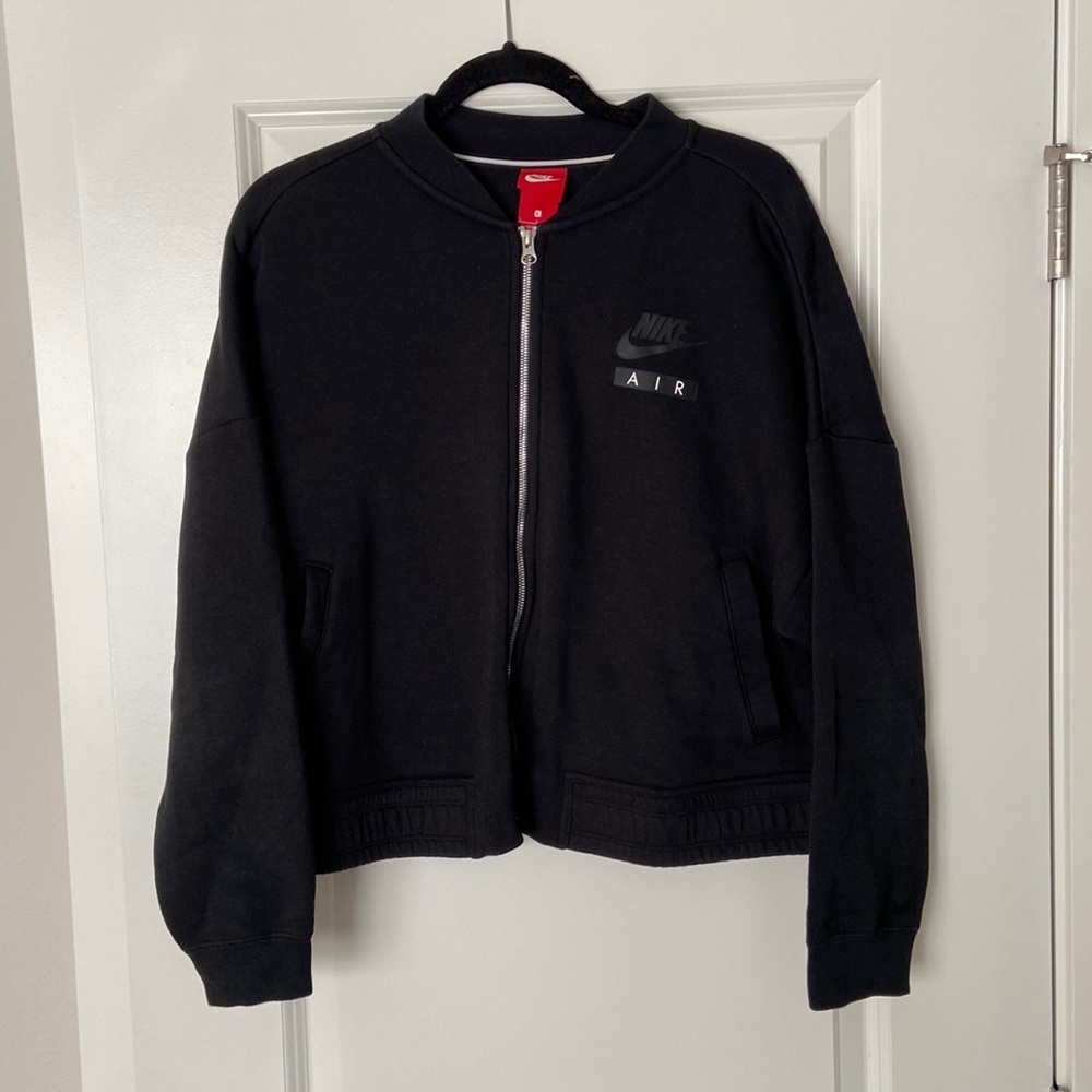 Nike -large cropped zipper sweater